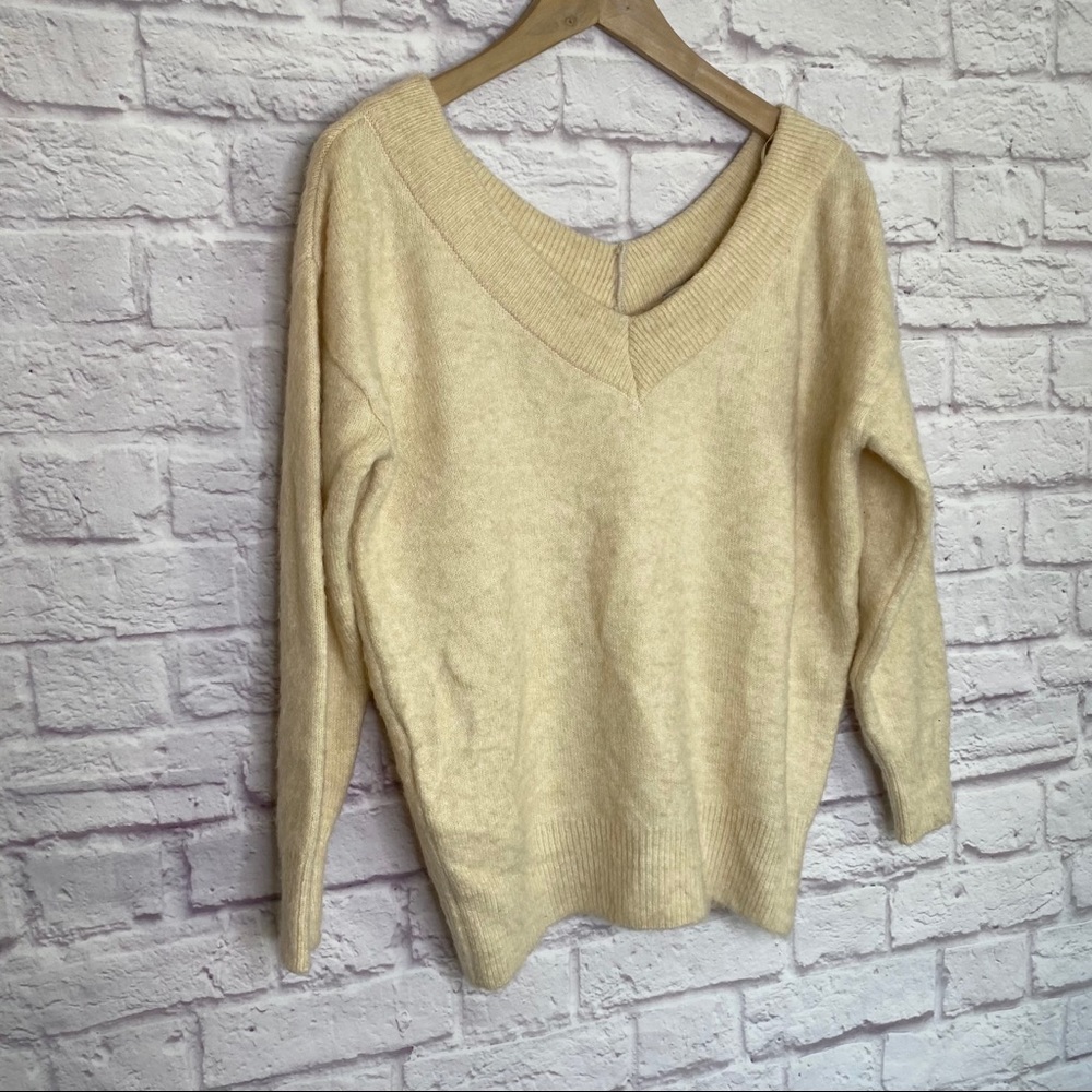 Topshop Double V-Neck Sweater - Picture 5 of 9